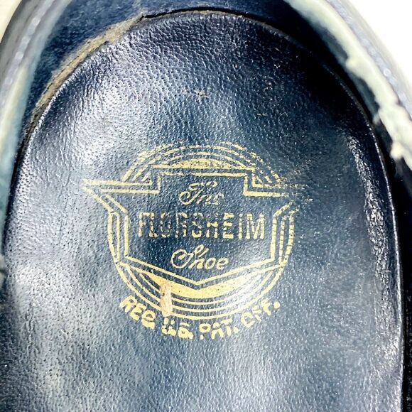 Florsheim Shoe Vintage Tassel Loafer 7.5 D Bicycle Toe Leather Black 53177 Mens main image 12